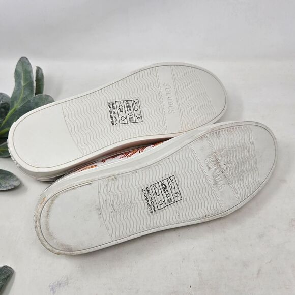 SOLUDOS Ibiza Embroidered Flame Hot Stuff Sneakers Size 7.5 - Picture 10 of 10